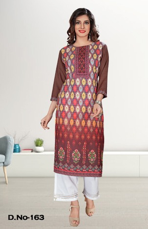 Mexico 1-Cotton-Kurti-With-Rayon-Plazzo